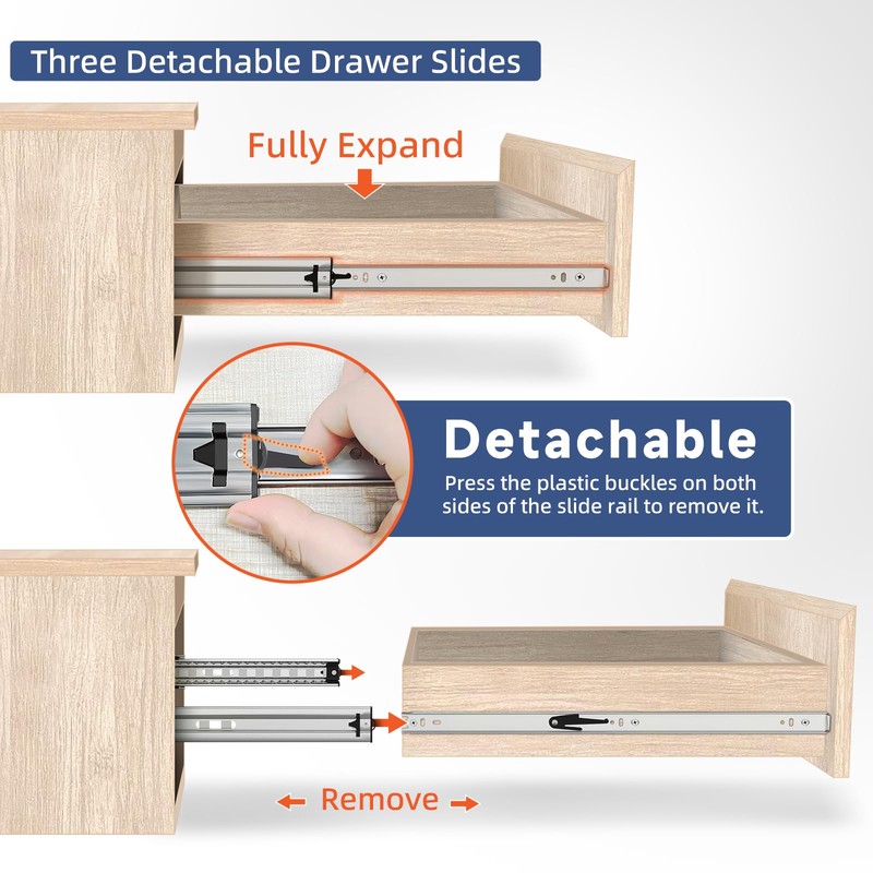 ToBeGreat 1 Pair Heavy Duty Drawer Slides 40 Inch 150