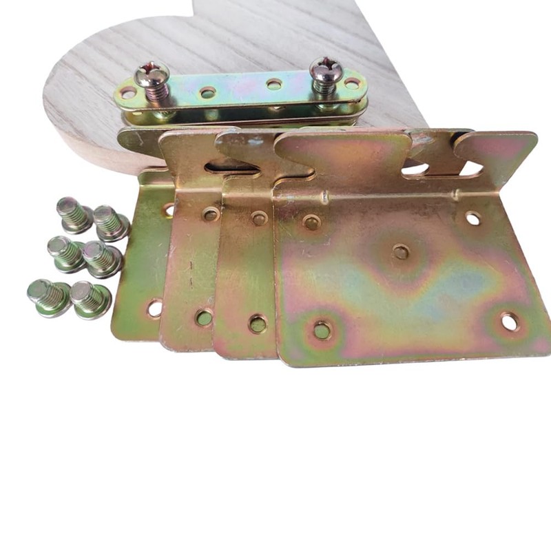 Heavy Duty Non-Mortise Bed Rail Brackets, Universal Wooden Bed Rail