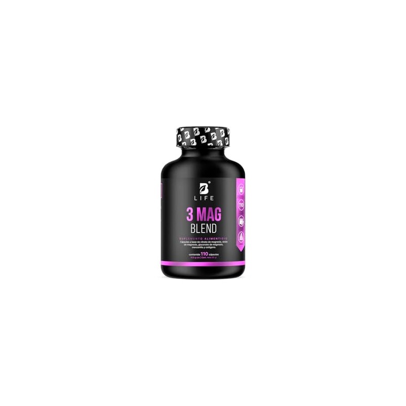 B Life Citrato, Óxido y Gluconato de Magnesio 500 mg