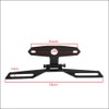 Karun Universal Motorcycle Tail Lamp Brake Light Folding License Plate