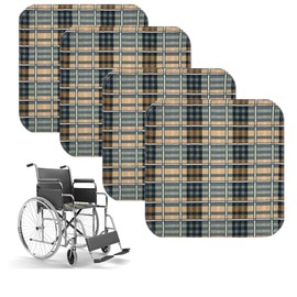 HUNAIGEE Incontinence Seat Pad Incontinence Chair Pad Washable Reusable Pad with Non-Slip Training Mat for Sofa, Wheelchair, Car Seat 54 x 56 cm, Pack of 4