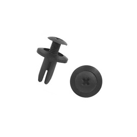 INFINAUTO 10pcs Black Car Bumper Door Trim Clips 6mm Hole Plastic Push in Rivets Fastener Stylish Design