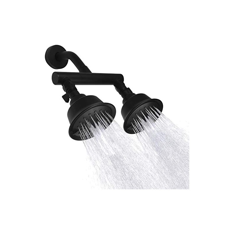Double Shower Head with Shower Shut-Off Valves,2 Shower Head for