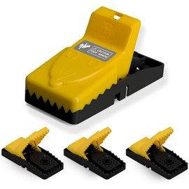 RinneTraps| 4 Pack | Snap N Trap | Mouse Trap | One Touch Setup | Reusable | Quick Kill (4)