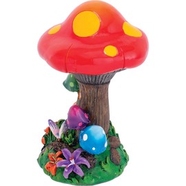 9.5" Fujima Colorful Large Mushroom Forest Hidden Storage Ashtray, Perfect for Smoking Lounges, Patios, and Outdoor events - Durable and Easy to Clean
