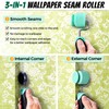 PinStone 15pcs Wallpaper Tools Kit, Flat & Corner Seam Roller,
