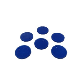 eTech4Us 6 Pack Blue Trolley Coin Token Removable Supermarket £1 One Pound Shopping Cart Holder - 3D Printed