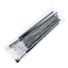 10pcs/Set U Brush Tools Art Acrylic Tips Nail Nail Pen Set Painting Nail Kit Gel Acrylic Set (1, One Size)