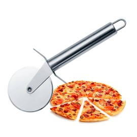 Cortador De Pizza Manual Profesional De Acero Inoxidable Con Mango Ergonómico Para Cocina, Repostería, Masa, Pastel, Fondant Pizzería Y Hogar 6.3 Cm Slim Company