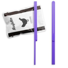 Pack of 2 – Bag Squeezer | Scraper / Squeezer for Wet Food Bags | Lavender | Dishwasher Safe Emptying Aid for Wet Food in Sauce or Jelly | Empty the Bags without Residual