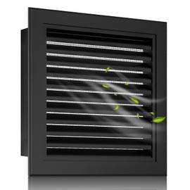 10" x 10" Aluminum Gable Vent with Screen - Ideal for Attics and Sheds, Elevating Ventilation in Clean Spaces, Featuring a Refined Design, Vent Opening: 8" x 8"