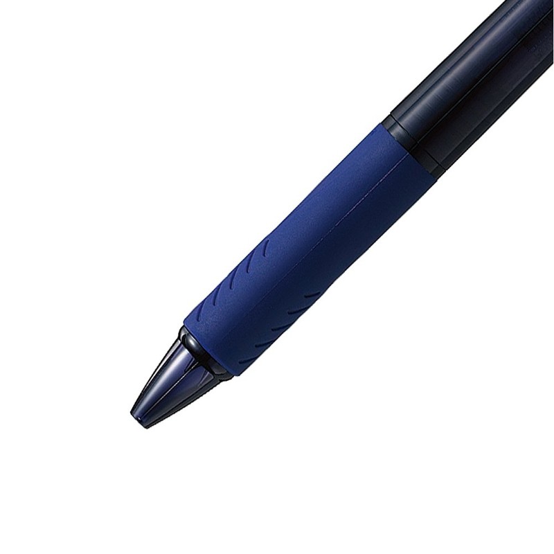 Mitsubishi Pencil SXE340038T.9 Tri-Color Ballpoint Pen, Jetstream 0.38 Transparent Navy