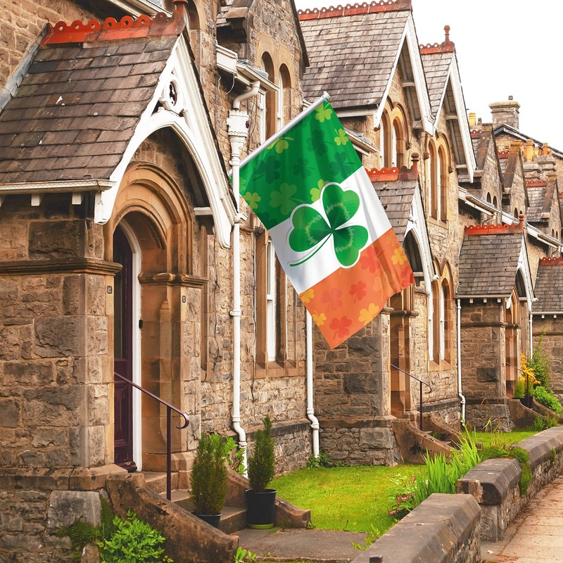 Irish Shamrock Flag (Ireland, Eire, St. Patrick's Day) - 110den