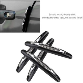 Akozon Protector de Borde de Puerta, 4 Piezas Protectores de Borde de Puerta de Coche Tira de Cubierta de Ajuste Parachoques de Esquina Protector Antiarañazos Anticolisión Protección de