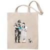 rainUP Tote Bag Banksy - Reusable Cotton Bag - Shoulder