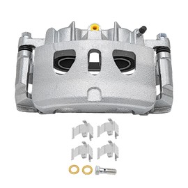Detroit Axle - Front Left Brake Caliper for Ford Explorer Taurus Flex Lincoln MKS MKT Interceptor Utility Special Service Police Sedan, Driver Side Disc Brake Caliper Replacement