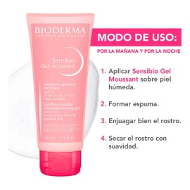 Bioderma Sensibio Gel Moussant, Gel Micelar Limpiador, 100 M Tipo de piel Sensible