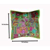 Rastogi Handicrafts Handmade Patchwork Cushion Pillow, Sari Patch Throw Pillow