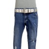 Double Grommet Belt Canvas Punk Style Web Belt Double Eyelet