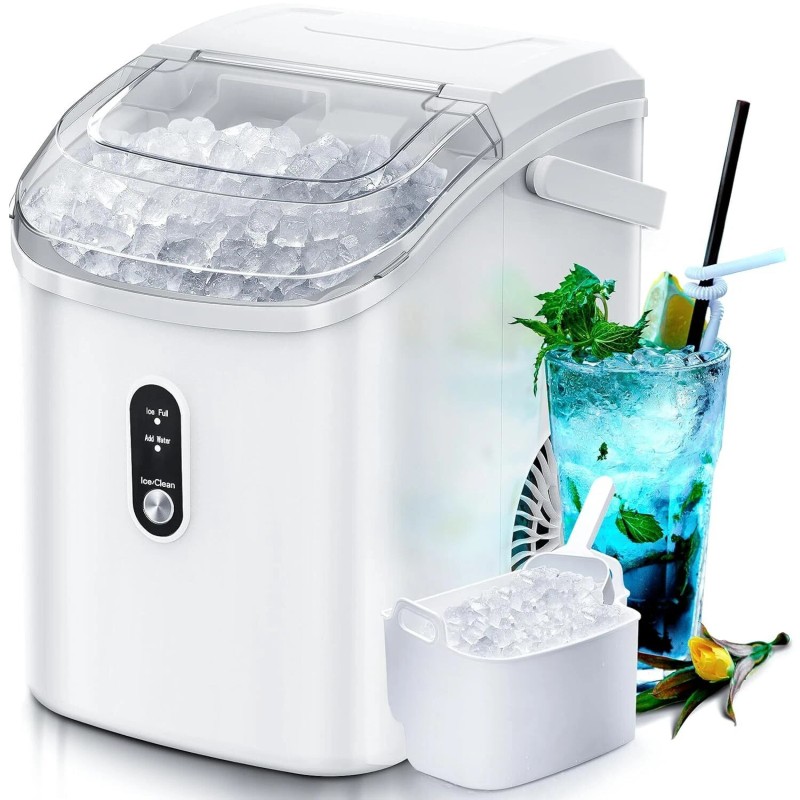 Unbranded 34Lbs/24H Nugget Countertop Ice Maker with Soft Chewable Ice