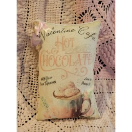 handmade Prmitive Valentine Hot Chocolate Bowl Fillers Tuck Pillow Orni Country
