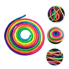 Operitacx 2 Stück Gymnastikseil Farbig Hinterhof Trainieren Schleifenseil Kinderseil Erwachsene Schlagschnur Geflochtenes Seil Im Freien Praktisches Seil Übungsseil Nylonfaser