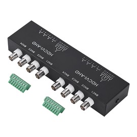 BNC to RJ45 CAT5/6 UTP Passive Transceiver Video Balun for AHD/HDCVI/HDTVI CCTV Camera 8-CH