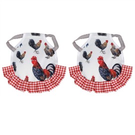 Atyhao Chicken Saddle, Pack of 2 Chicken Saddle Hen Apron Wings Spring Protection Elastic Protection Pet Poultry Accessories (C)