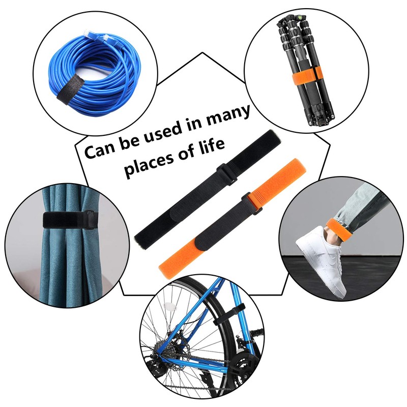SANNIX 4 Pcs Reusable Bike Wheel Strap Adjustable Bike Wheel
