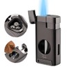 Cigar Torch Lighter, Triple Jet Flame Refillable Butane Lighters with
