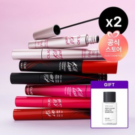 Clio [CJ Exclusive/Double Set] Kill Lash Superproof Mascara [Single Item] Micro-Professional Deep Clean Lip & Eye Remover 31ml - 001 Long Curling / 클리오 [CJ단독/더블구성]킬래쉬 수퍼프루프 마스카라 [단품] 마이크로페셔널딥클린립&아이리무버 31ml - 001 롱컬링