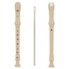 Recorder Instrument, 8 Hole Flute Plastic German Fingering, Soprano Recorder