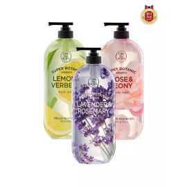 Superbotanic 수퍼보타닉 바디워시 900ML x 2개 (로즈/레몬/세이지 3종 택1) [3.세이지 로즈마리/] Superbotanic Body Wash 900ML x 2 (Choose 1 from Rose/Lemon/Sage) [3. Sage Rosemary/]