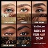 2-in-1 Liquid Brow Pen,1/2 Prong,Fine Tip,Brows,Liner,Beard,Hair(3#Dark Brown)