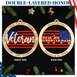 Veteran Ornament, US Veteran Christmas Ornament, Boyfriend, New Year Gift for Veterans, Military Gifts, Army Veteran, Veterans Gift, from Wife, Daughter, Son