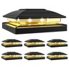 VOLISUN Solar Post Cap Light Outdoor,Solar Fence - Post Lights