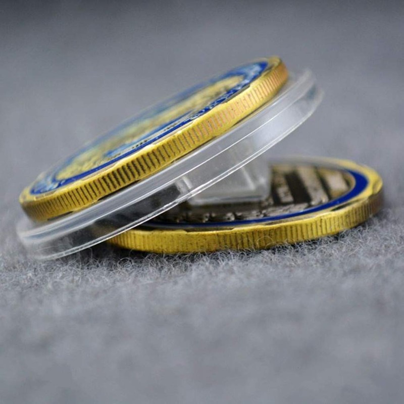 WOERDA St Christopher Protect Us Challenge Coin Prayer Coin