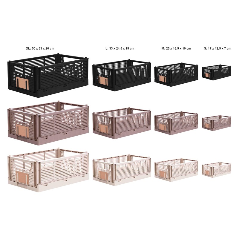 Brandsseller Foldable Folding Box, M, Sturdy Shopping Basket, Stackable Transport