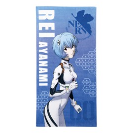Marubo Evangelion Rey Bath Towel 27.6 x 55.1 Inches (70 x 140 cm) Plug Suit Ray Large Size Towel with Special Case 4885000100