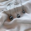 Tahitian Black Pearl Necklace,Quality Handpicked AAA Tahitian Black Pearls
