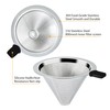 Pour Over Coffee Dripper Slow Drip Paperless Coffee Filter, Double