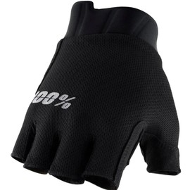 100% Exceeda Gel Women's Cycling Gloves (Black, S)