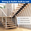 Muzata Stair Cable Railing Post 36 Inch for 25-35 Degrees