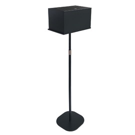 Suggestion Box with Stand, Floor Standing Offering Box for Church, Heavy Duty Metal Ballot Collection Safe Box with Lock for Voting Contest Charity Donation Church Election, Large