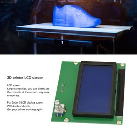 3D Printer Parts LCD Display Screen Board with Knobs and Ribbon Cable for Ender 3 , for Ender 3 PRO 3D Printer Screen, Large Size LCD Control Module