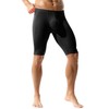 YOOBNG Men's Compression Shorts Middle Tight Pants Activewear Leggings Soft