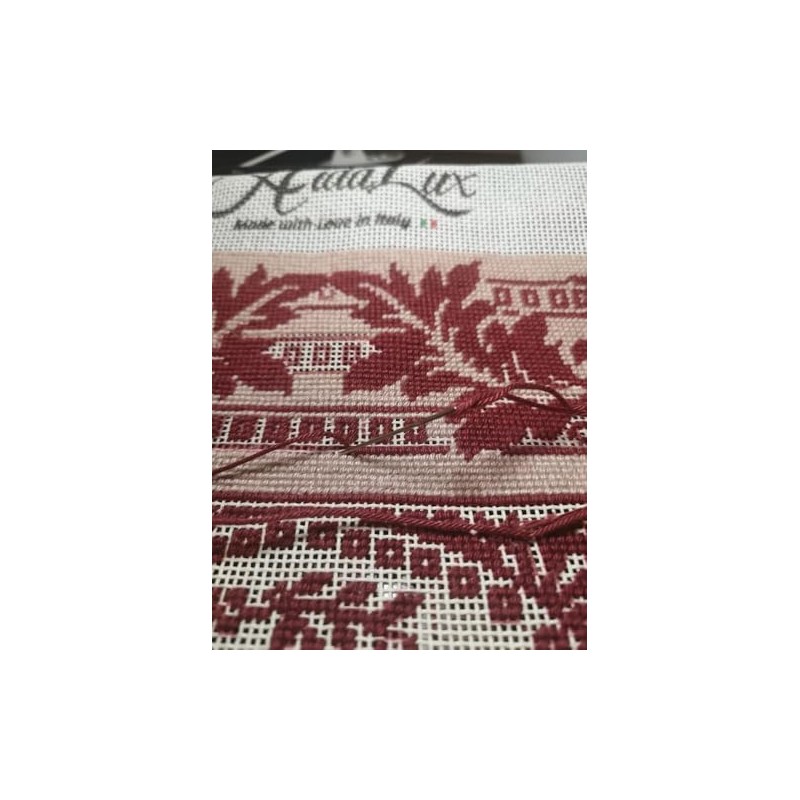 Zweigart Orange Line Blank Mono Deluxe 10-Mesh White Needlepoint Canvas