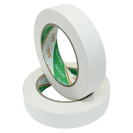 ISDVBUY 2 Rolls White Masking Tape, 1" x 55 Yards Medium High Tack Masking Tapes, All Purpose Label Tape for Painting, DIY, Home, School, Office, Labeling and Crafts