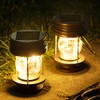 Solar Lanterns Outdoor Hanging - 2 Pack Waterproof Landscape Lights