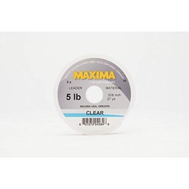 Maxima Fishing Line Leader Wheel, Clear, 5-Pound, 27-Yard